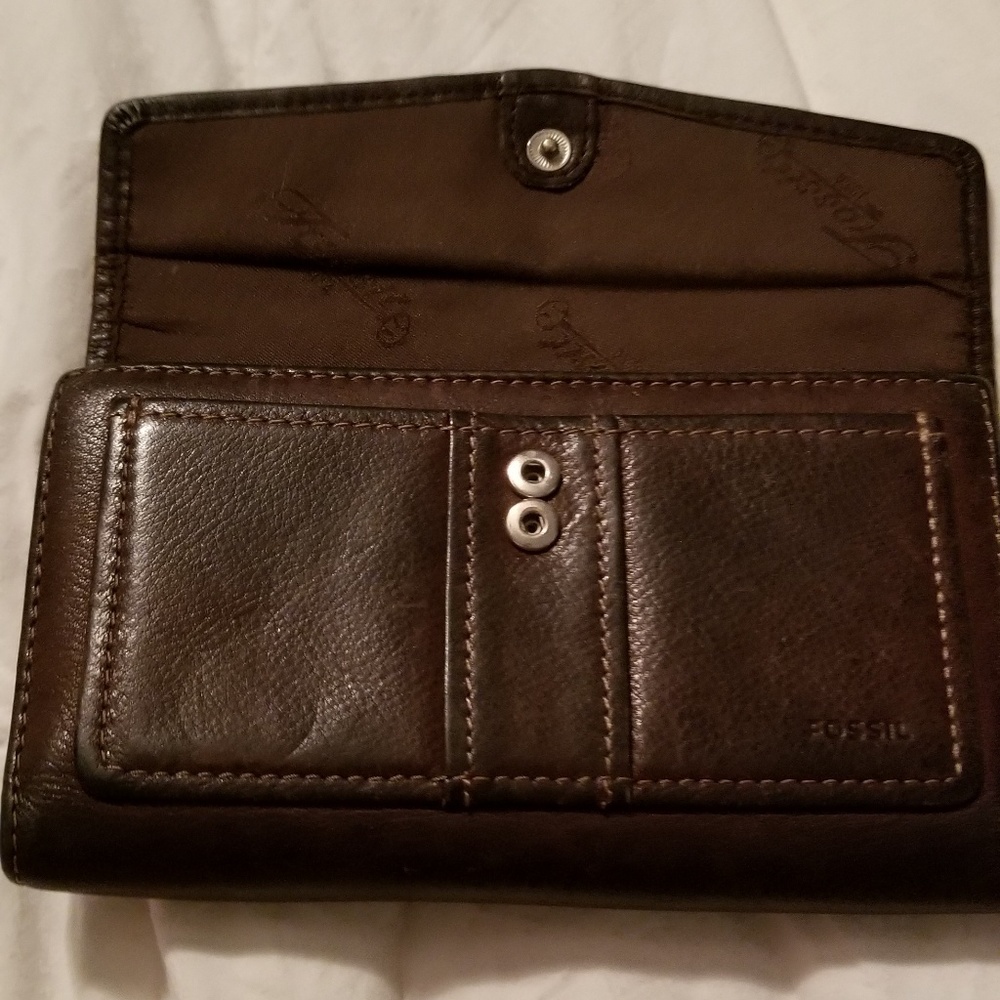 Fossil leather wallet
